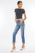 HIGH RISE CUFFED SLIM STRAIGHT JEANS- Online Exclusive