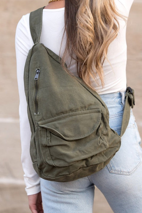 Oversized Canvas Sling- Online Exclusive