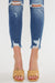 HIGH RISE FRAY HEM ANKLE SKINNYJEANS- Online Exclusive