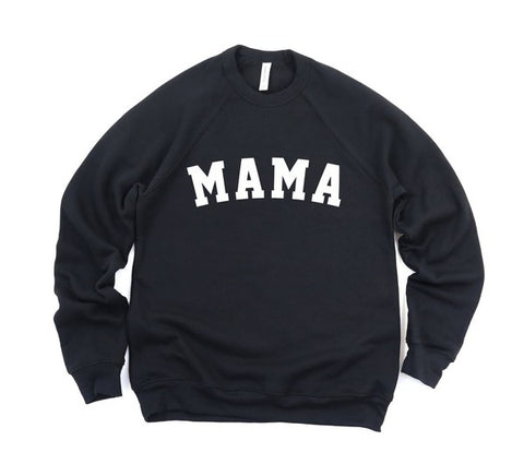 Varsity Font MAMA Premium Bella Canvas Crew- Online Exclusive