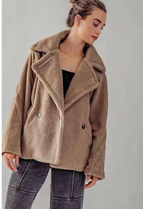 Soft Oversized Sherpa Jacket