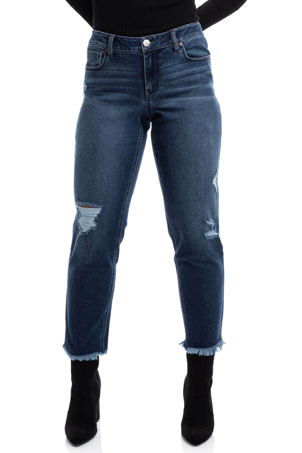 ECO 28" MID-RISE SLIM GIRLFRIEND IN TALIA