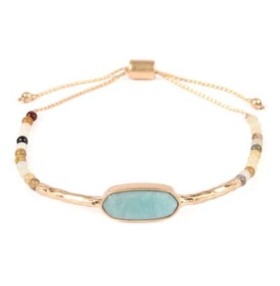 Natural Stone Sliding Clasp Bracelet