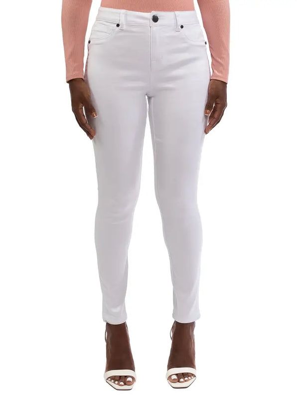 28" Butter High-rise Ankle Skinny In White