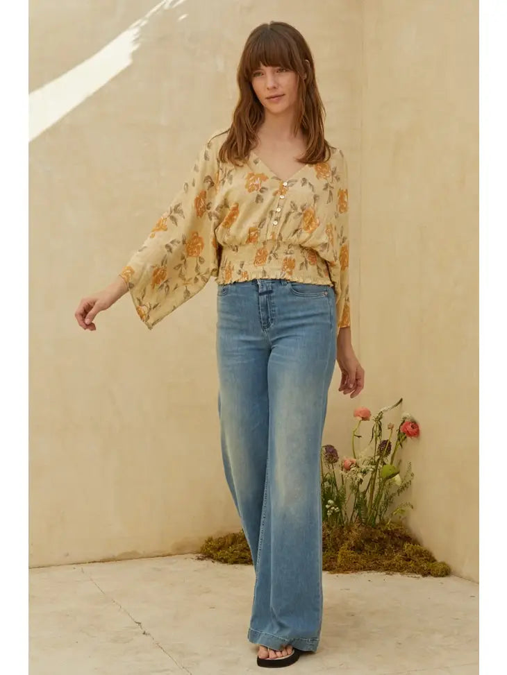By Chance Smocked Top