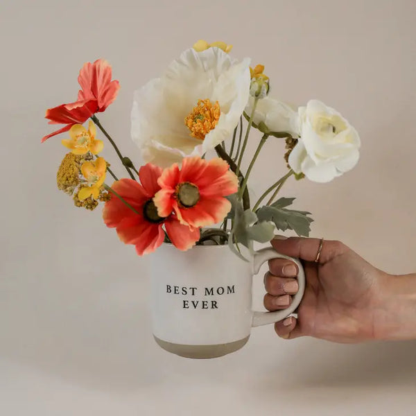 Best Mom Ever- Cream Stoneware Mug