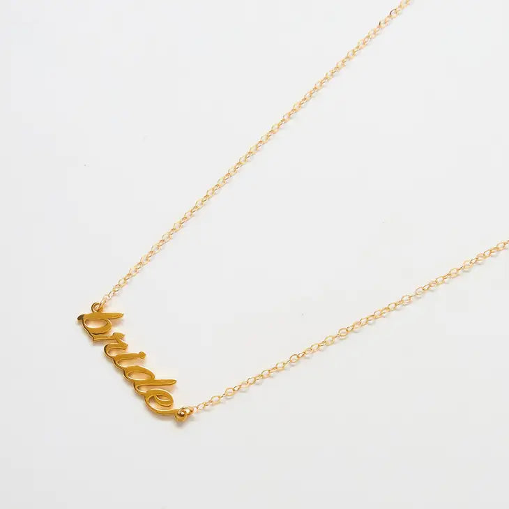 BRIDE- Gold Necklace