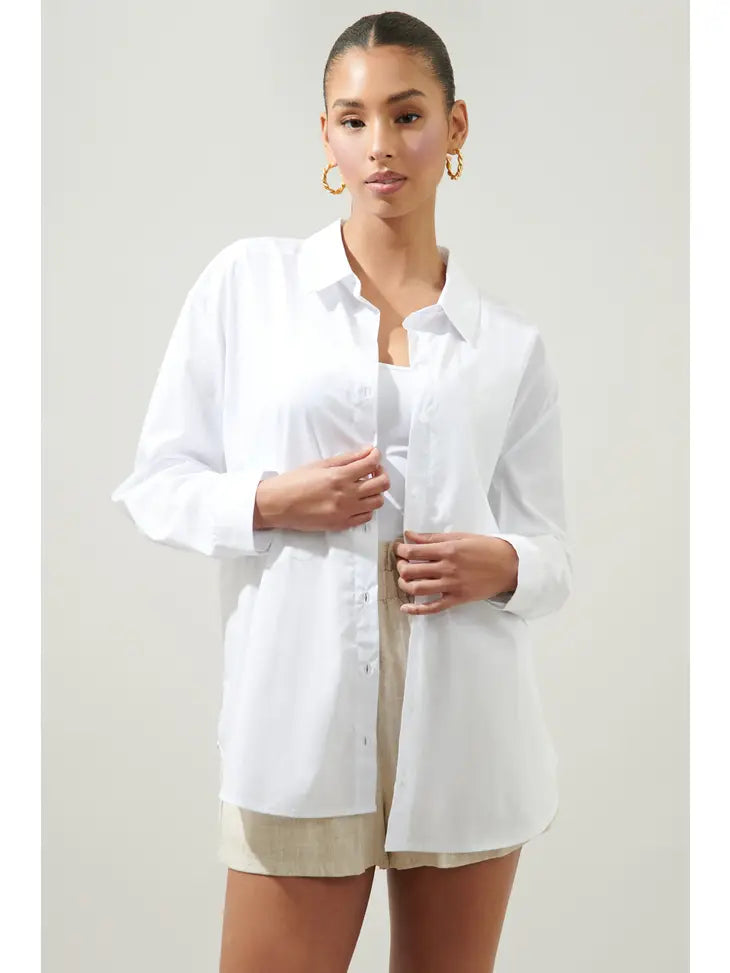 Dream State Oversized Button Down Shirt