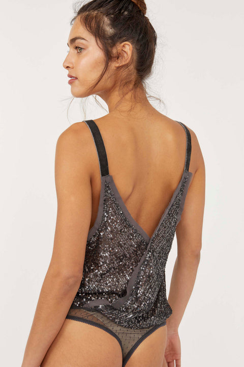 Free People Sleeveless Body Suit with Sequins