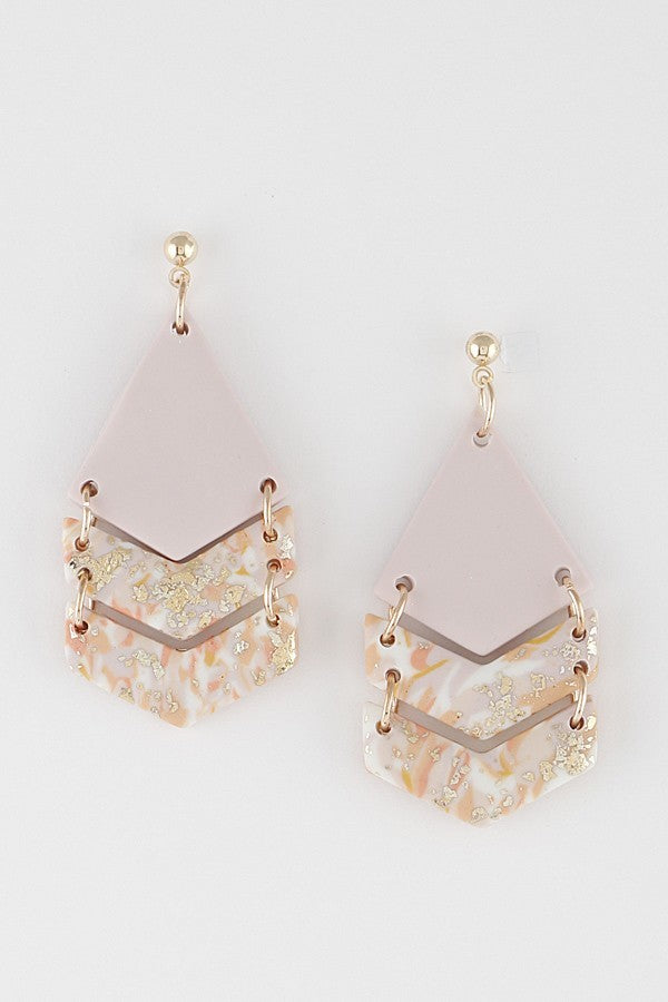 Paint Mix V Earrings