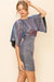 Kimono Sleeve Lurex Dress- sale