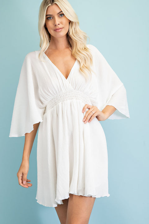 Flutter Sleeve Dress- sale