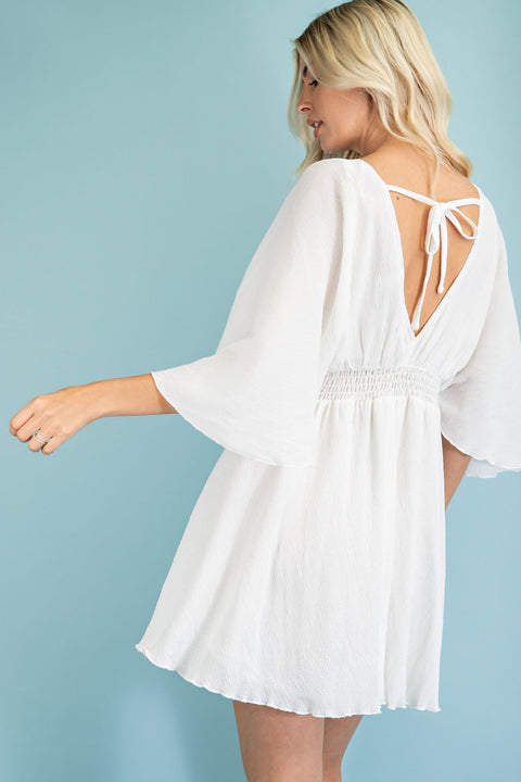 Flutter Sleeve Dress- sale