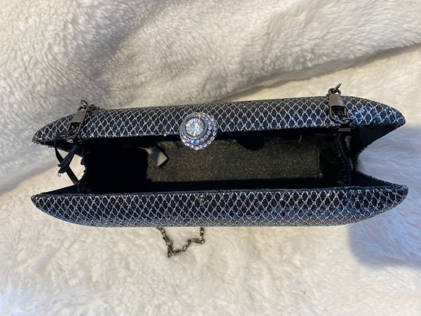 Black Sequin Clutch