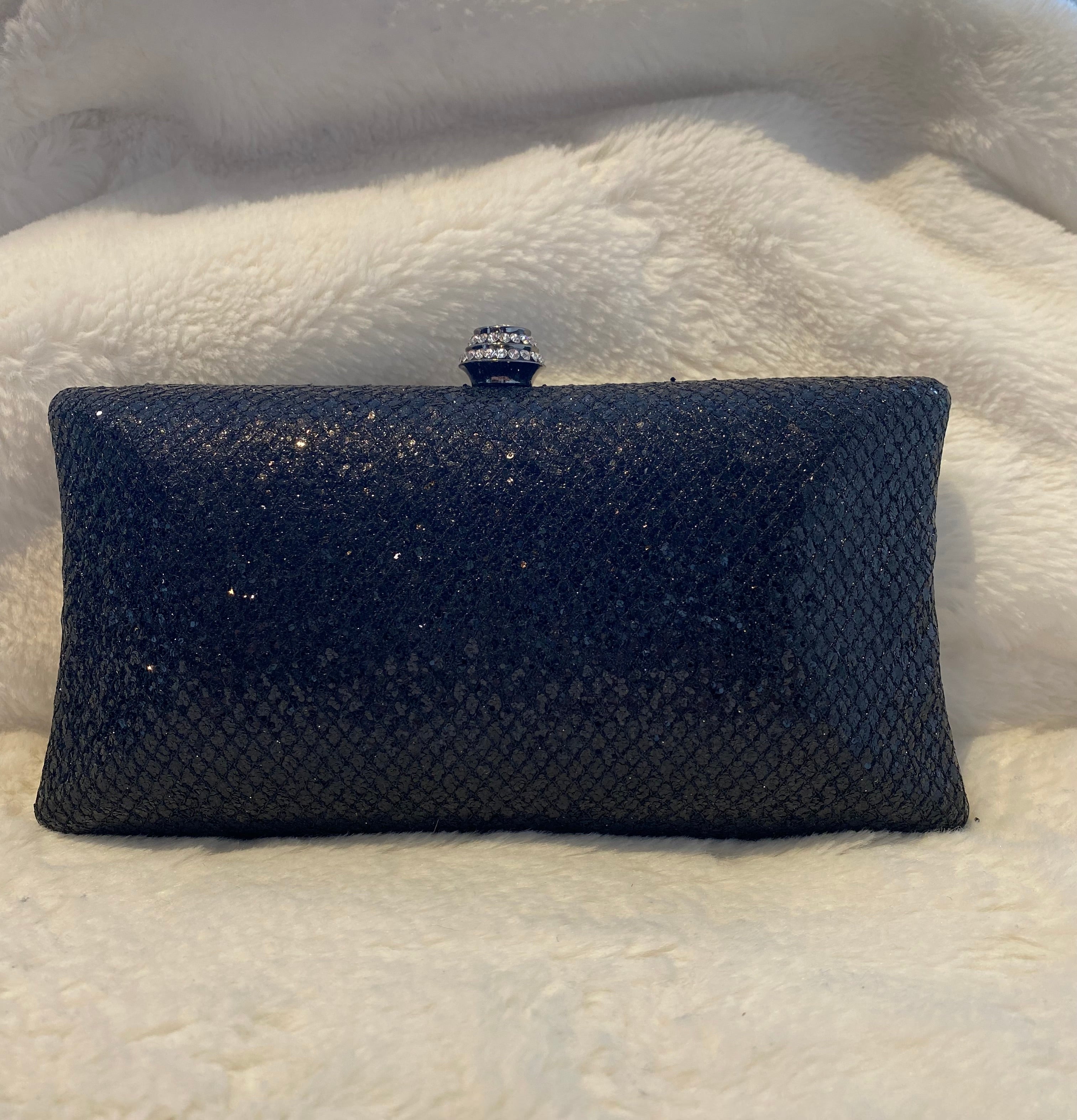 Black Sequin Clutch