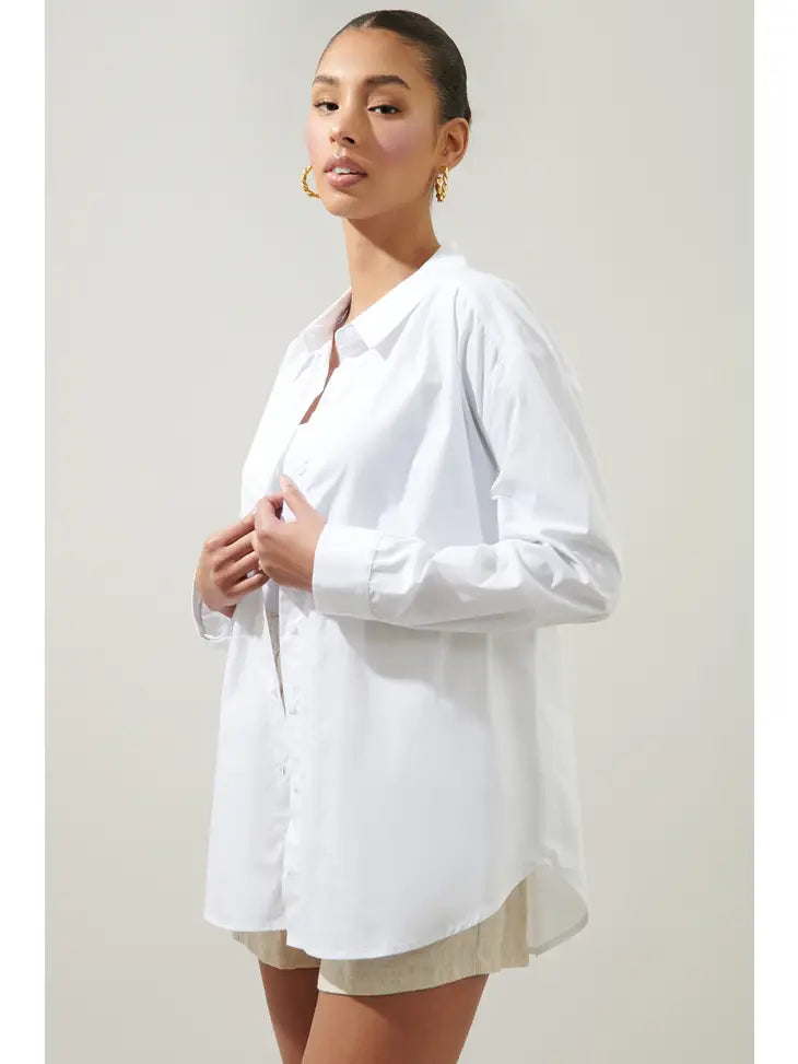 Dream State Oversized Button Down Shirt