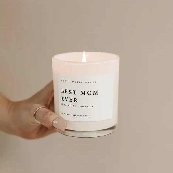 Best Mom Ever- White Jar