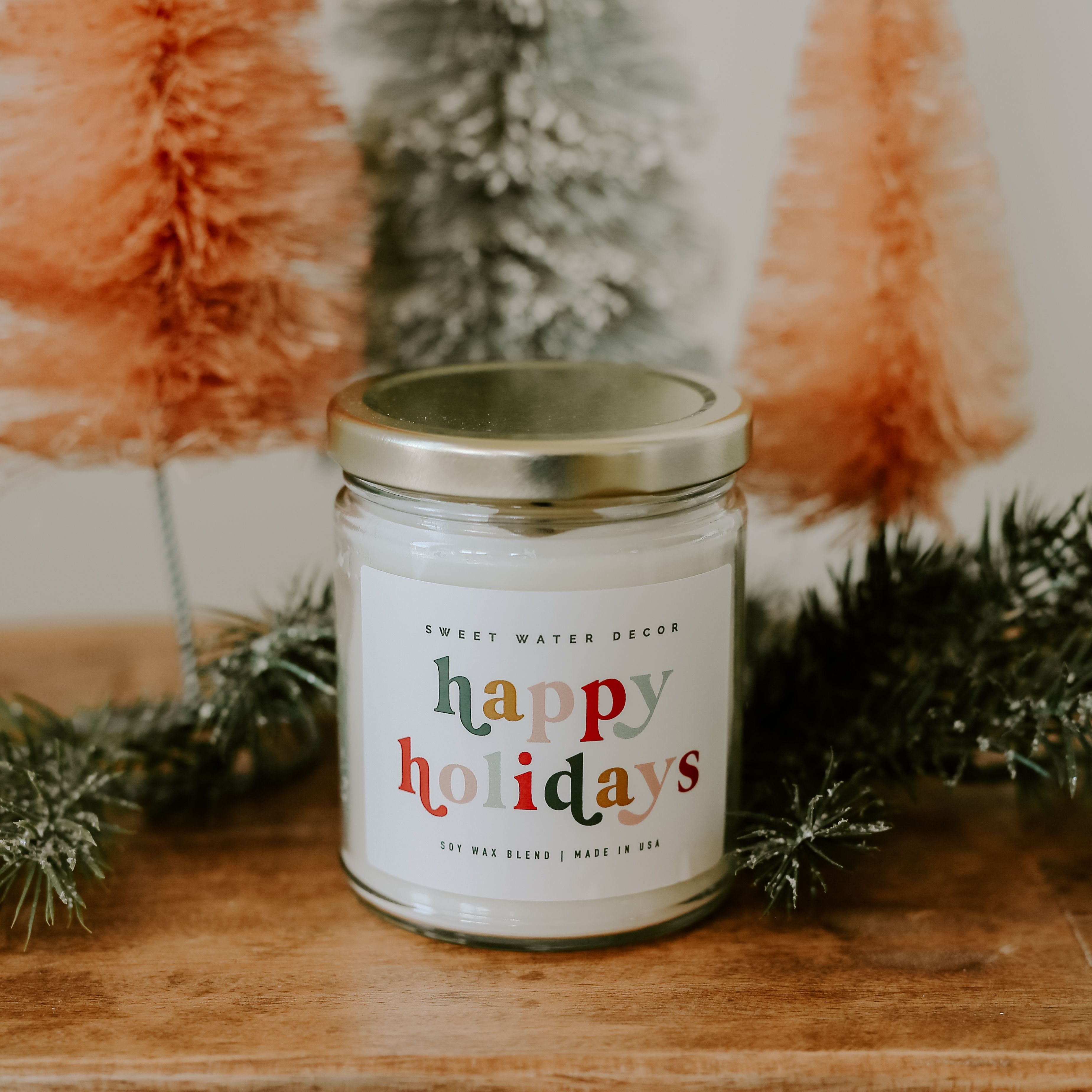 Happy Holidays Soy Candle