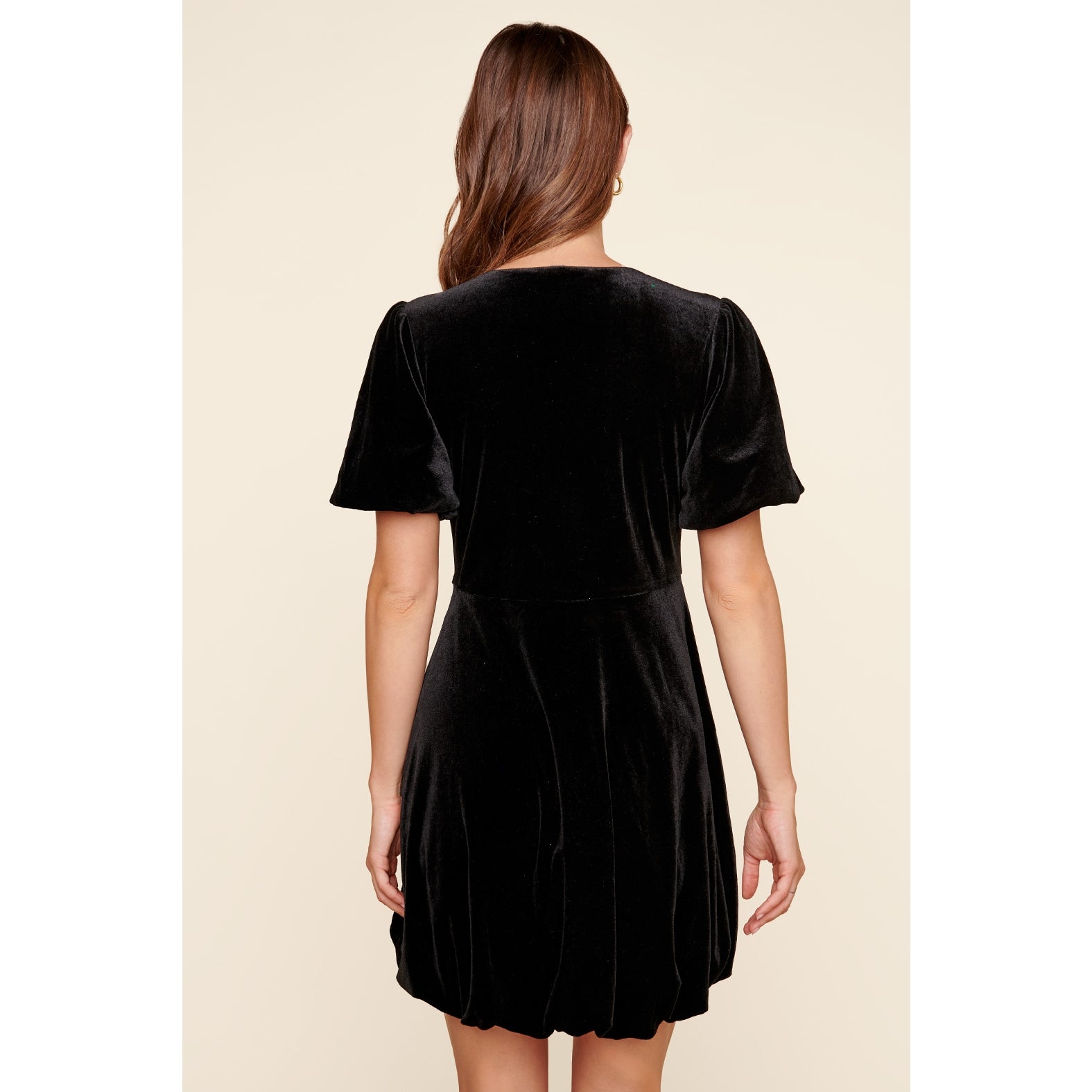 Dakota Velvet Volume Hem Mini Dress