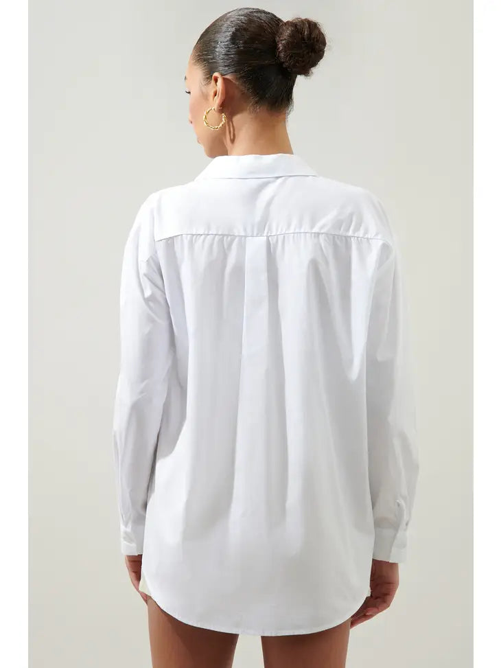 Dream State Oversized Button Down Shirt