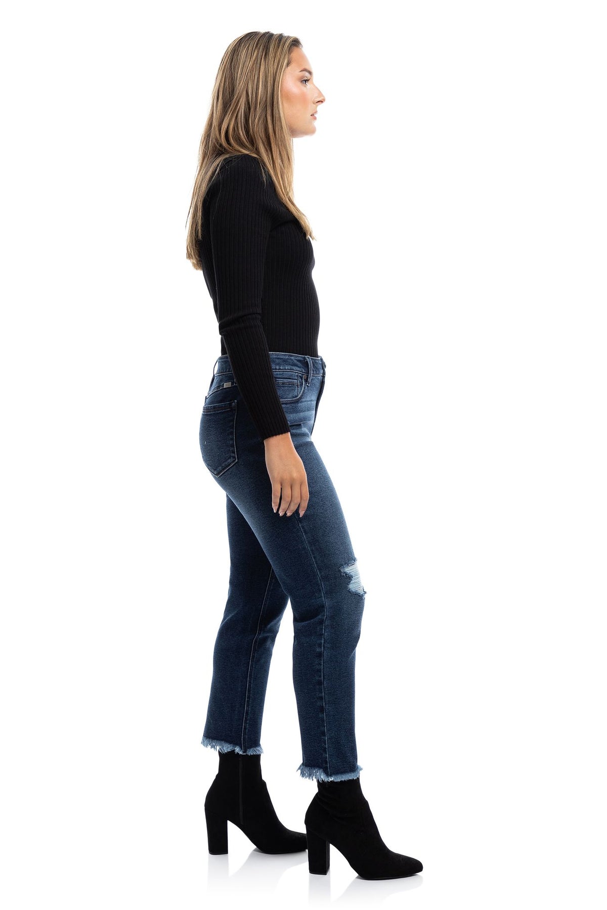 ECO 28" MID-RISE SLIM GIRLFRIEND IN TALIA